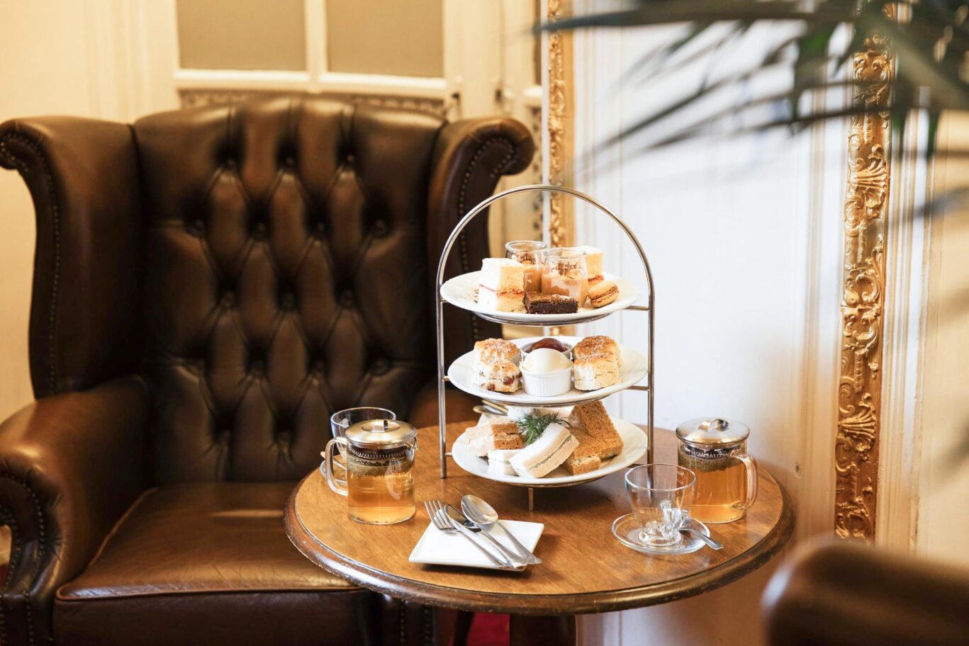 Afternoon tea display at Grand Royale London Hyde Park