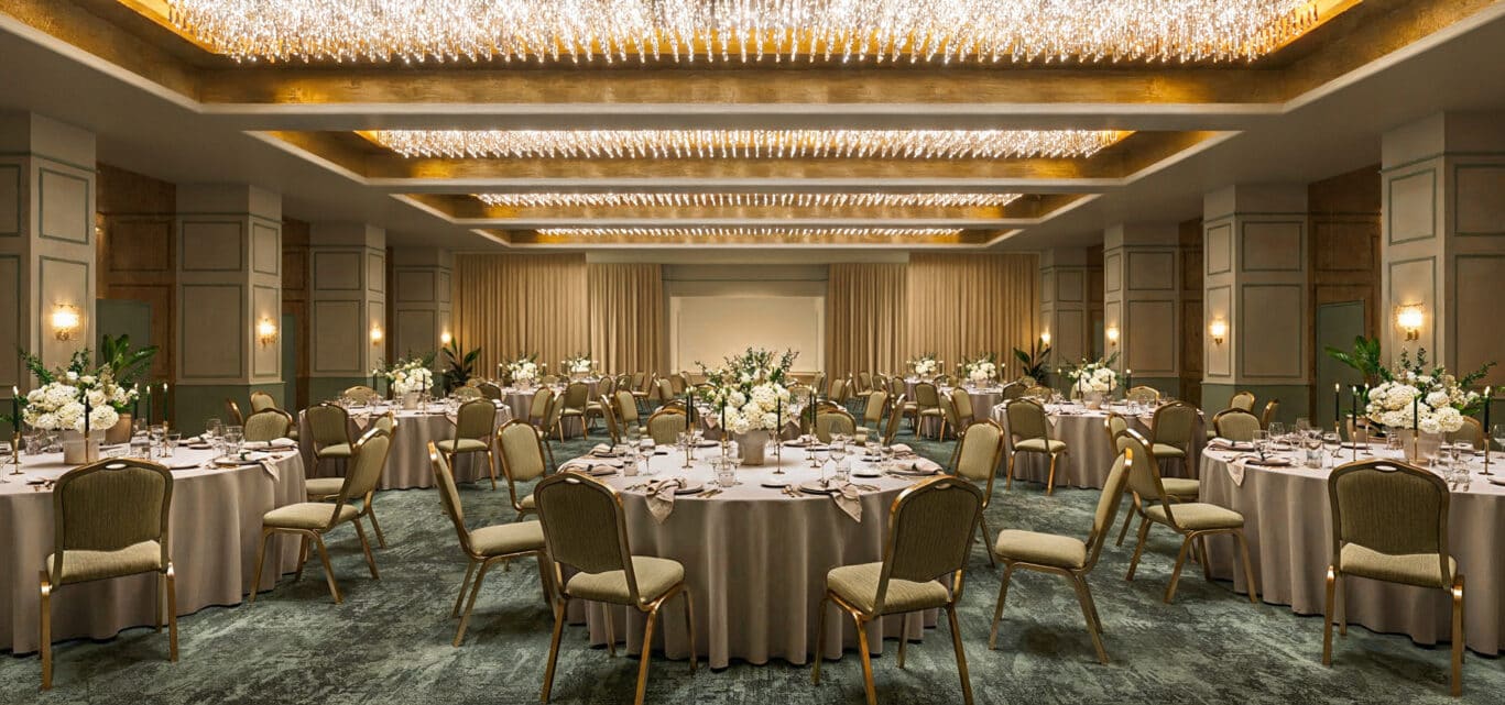 Grand ball room wedding venue in mayfair, london at Montcalm Mayfair