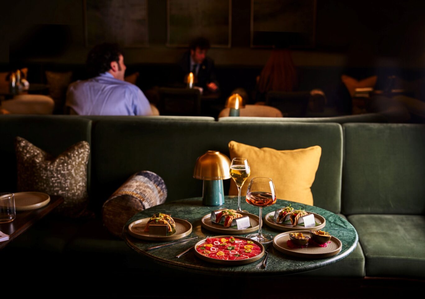 Tuna Pizza Wide-Shot