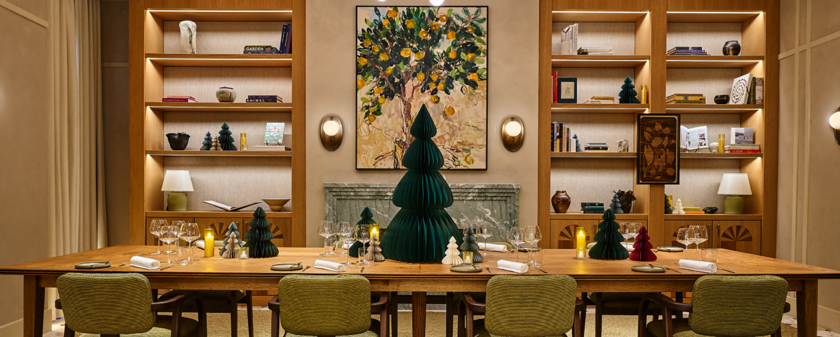 Bloom private dining festive setup