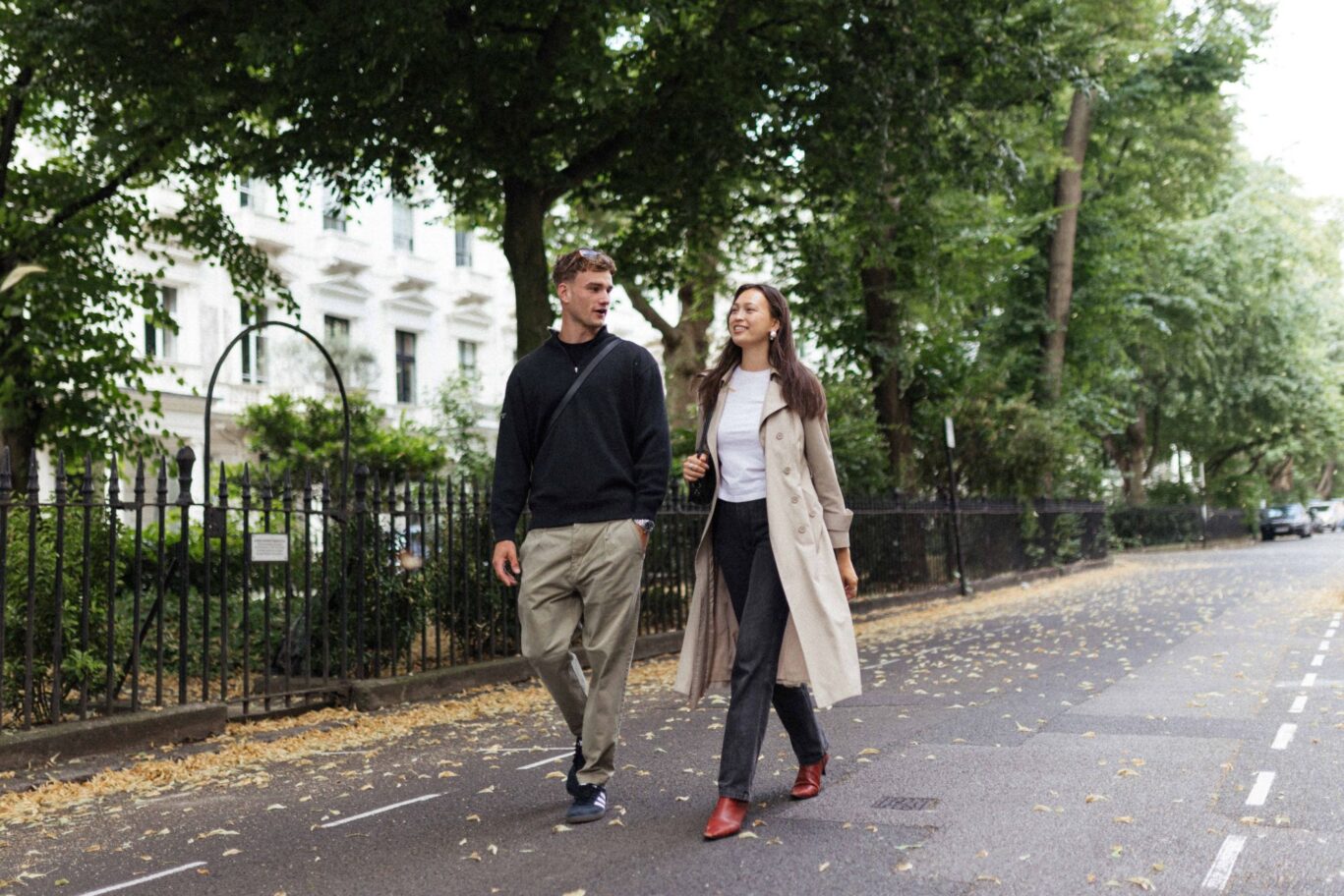 Autumn evening light on a London street, marking the start of the city's autumn season